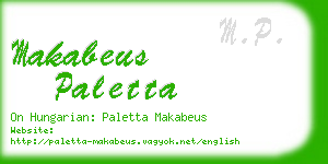 makabeus paletta business card